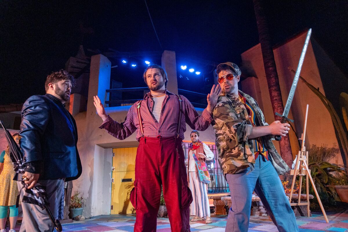 Ópera Nueva Primavera 2023 "el barbero de sevilla" en el Spanish Village Art Center en Balboa Park.