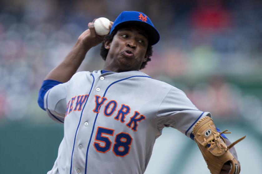 New York Mets starter Jenrry Mejia has pitched since making his debut with the team.