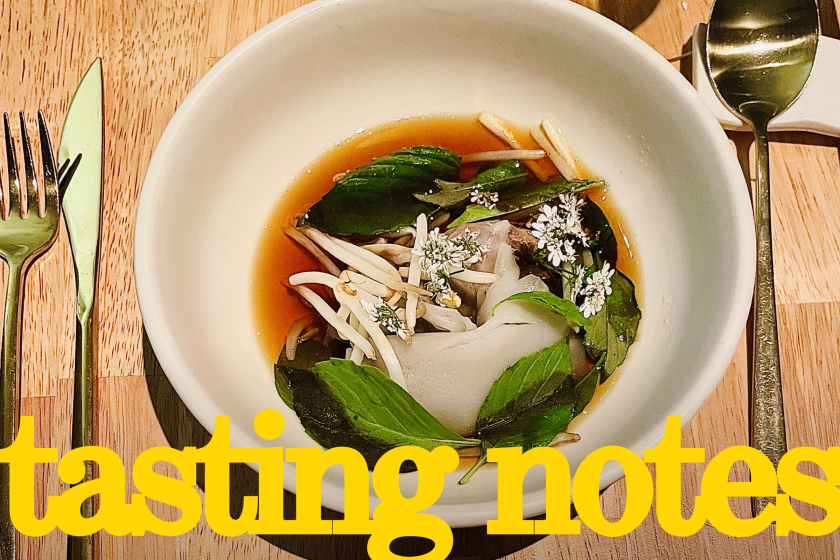 An elevated take on pho from guest chef Duyen Ha at Debbie Lee's pop-up Joseon in Silver Lake.