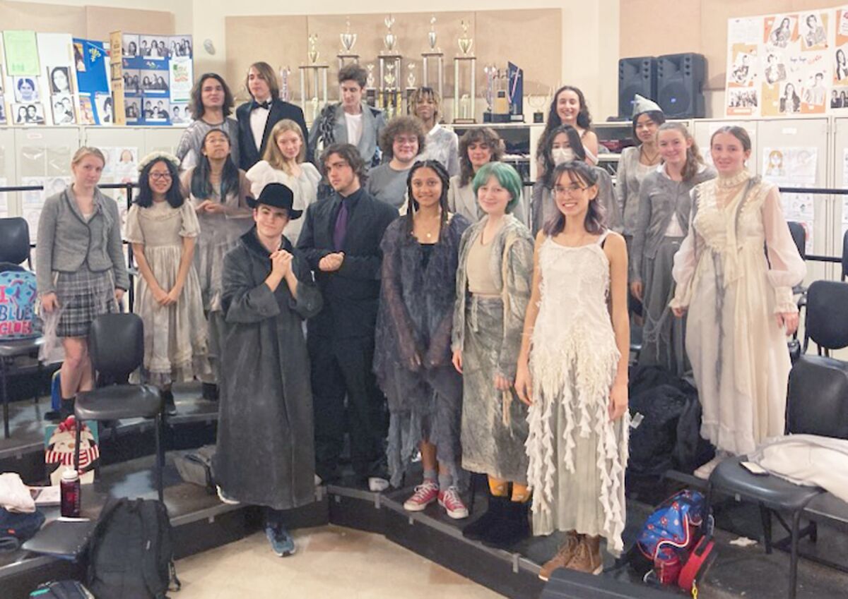 The cast of Poway High’s “The Addams Family – A New Musical Comedy.”