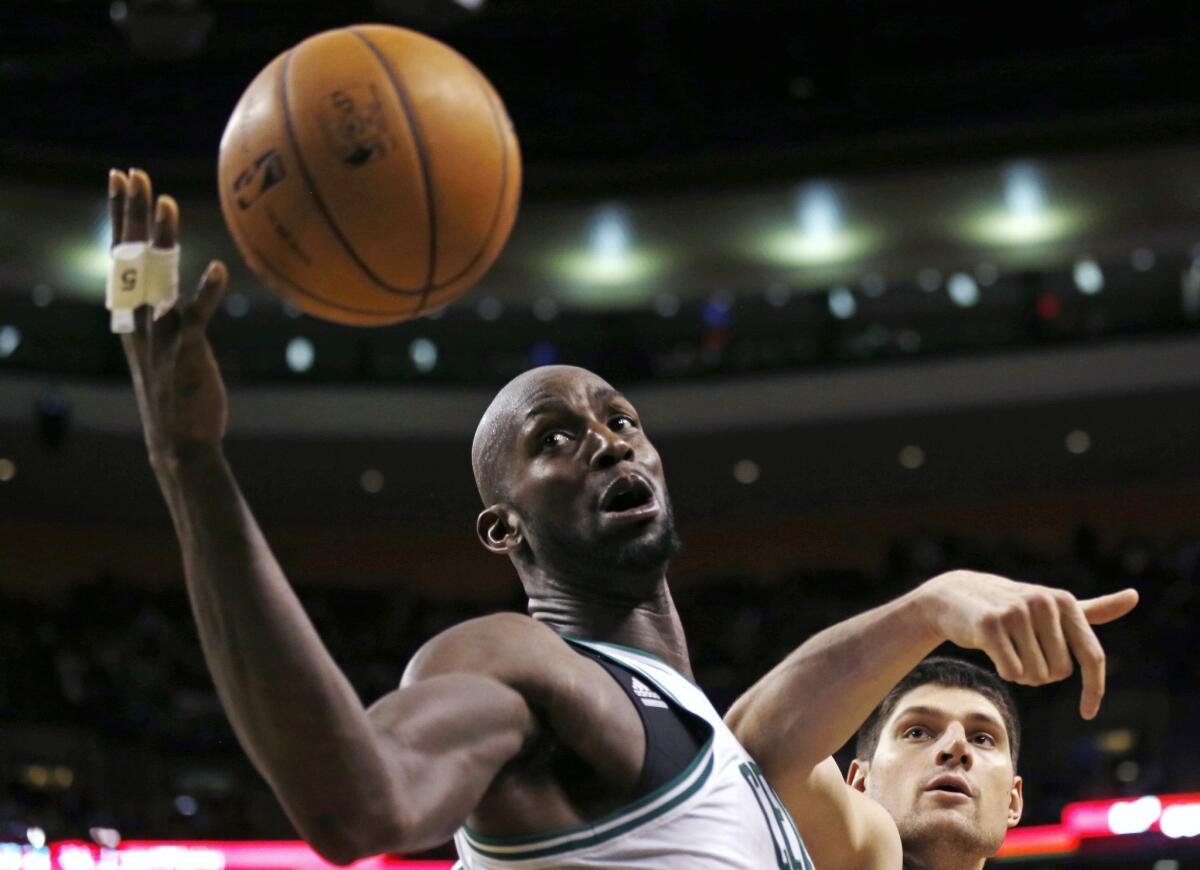 Boston center Kevin Garnett has been the subject of recent trade rumors involving the Clippers.