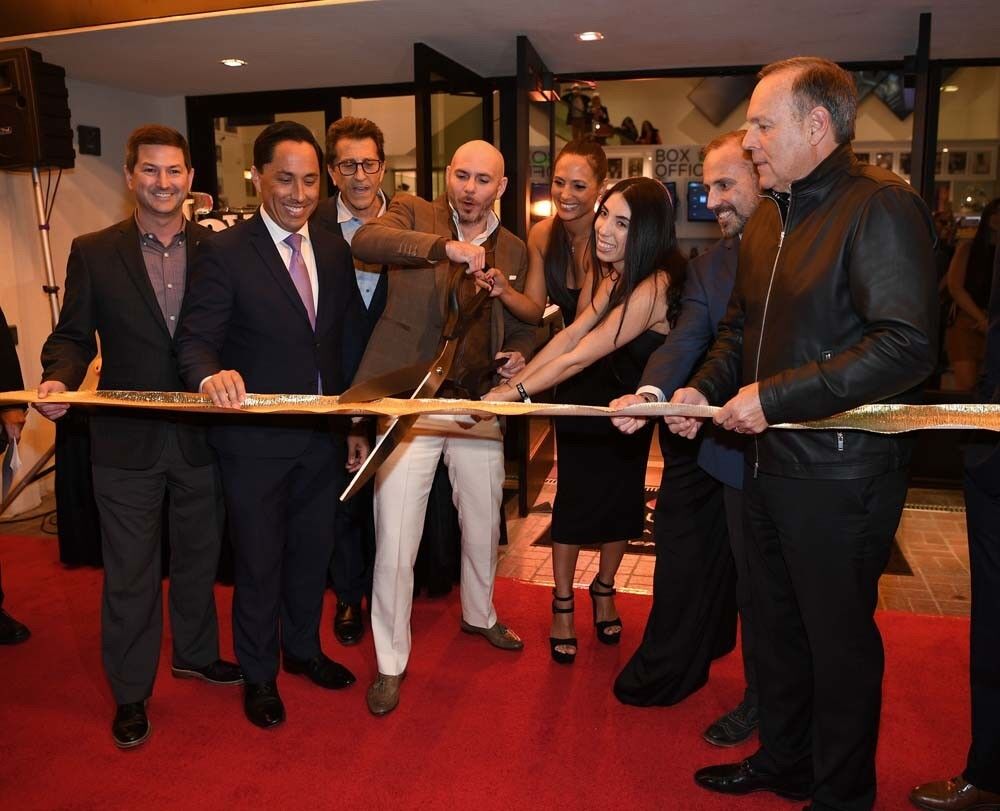 San Diego rolled out the red carpet for a ribbon-cutting honoring the opening of Theatre Box and Sugar Factory American Brasserie in downtown San Diego with celebrities like Pitbull and Nick Cannon in attendance on Friday, Dec. 15, 2018.