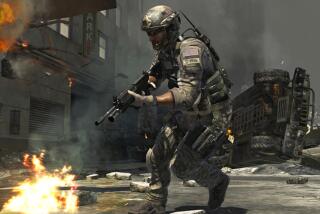 A CGI person in a military uniform wielding a gun while running through wreckage in a still from a video game