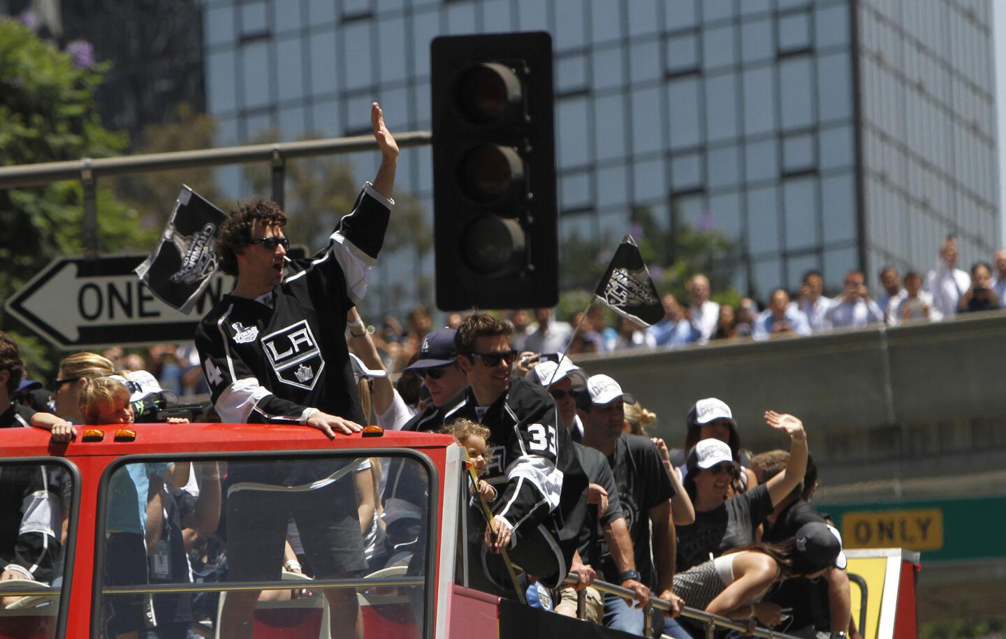 Kings fans celebrate the 2014 Stanley Cup