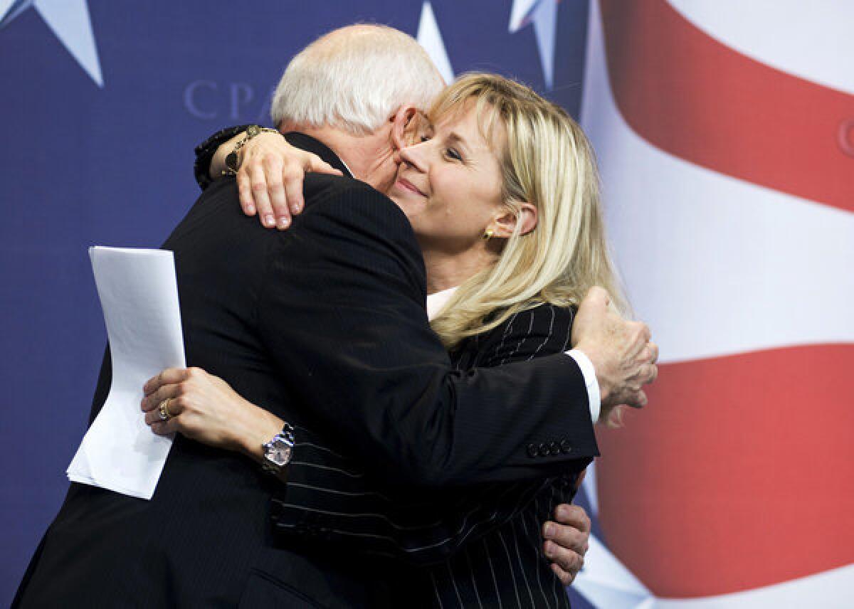 Liz Cheney with her father, former Vice President Dick Cheney, in 2010.