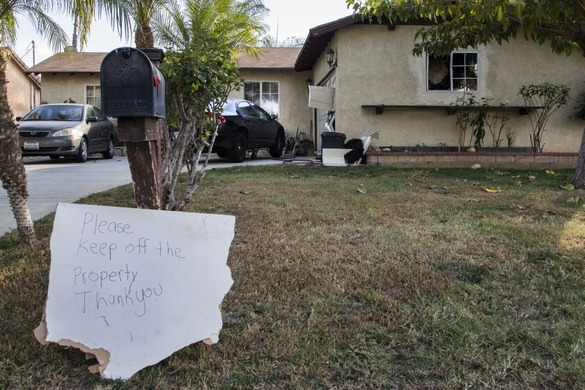 FBI agents on Saturday raided this Riverside home belonging to a friend of San Bernardino shooter Syed Rizwad Farook.