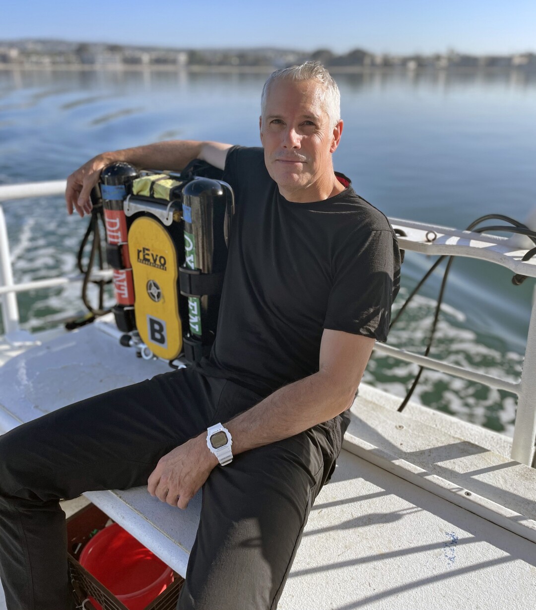 Deep-sea diver Brett Eldridge.