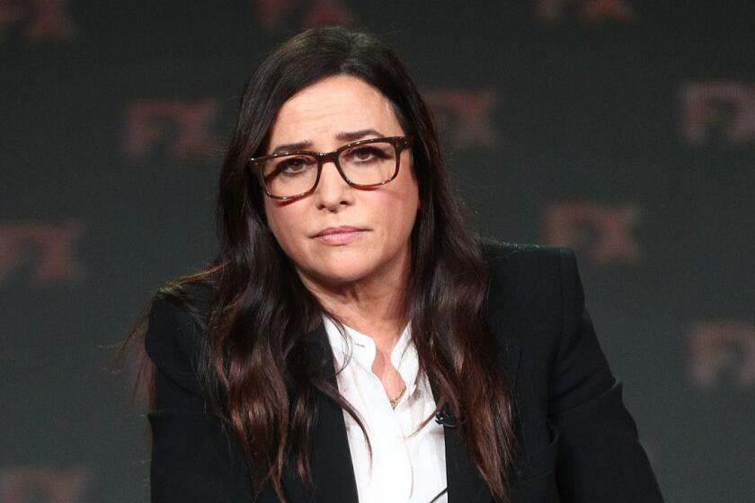 PASADENA, CALIFORNIA - FEBRUARY 04: Pamela Adlon of the television show "Better Things" speaks during the FX segment of the 2019 Winter Television Critics Association Press Tour at The Langham Huntington, Pasadena on February 04, 2019 in Pasadena, California. (Photo by Frederick M. Brown/Getty Images) ** OUTS - ELSENT, FPG, CM - OUTS * NM, PH, VA if sourced by CT, LA or MoD **