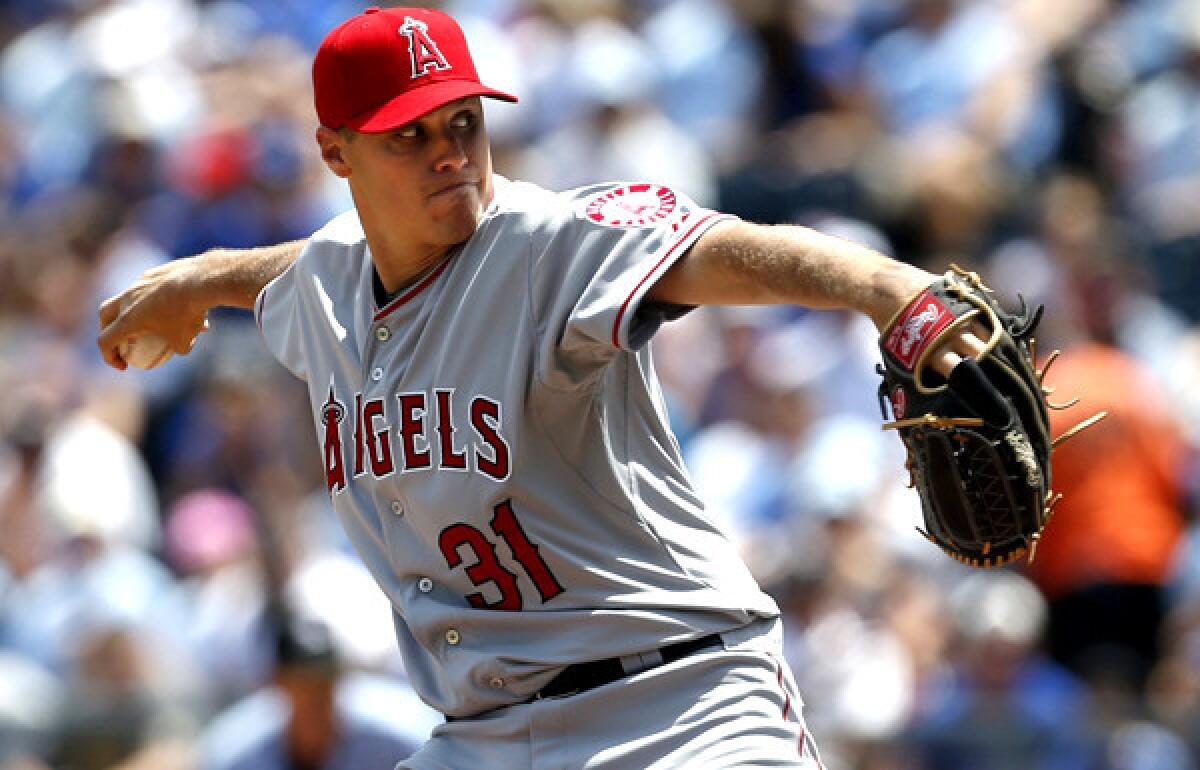 Right-hander Billy Buckner made his Angels debut on Saturday afternoon against the Royals in Kansas City.