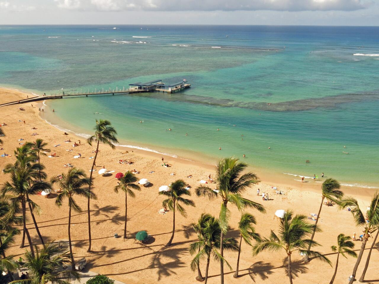 This beach on Oahu was ranked No. 1 by Dr. Beach. It's in Waikiki, which can be crowded and touristy, but this beach is quieter and good for families.