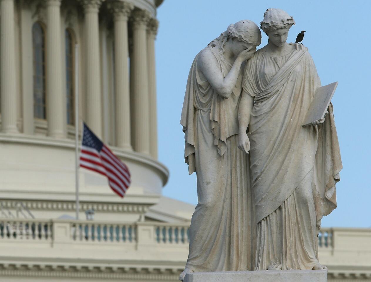 Flags at half staff