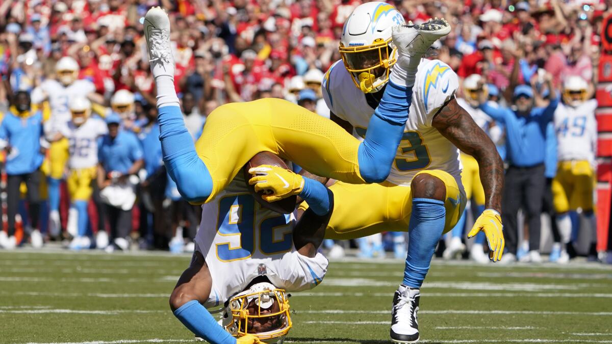 Chargers rally to beat turnover-prone Chiefs 30-24 in KC