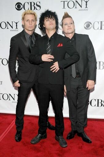 Mike Dirnt, Billie Joe Armstrong and Tre Cool