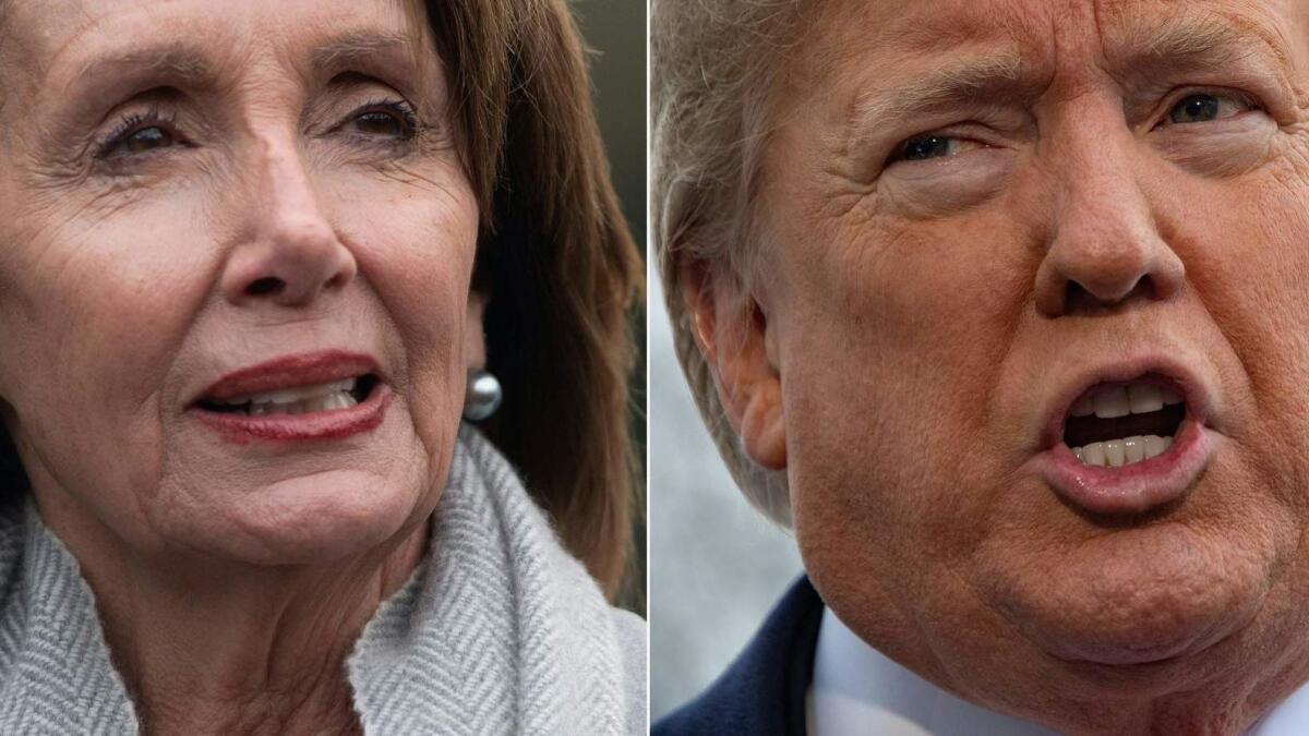 House Speaker Nancy Pelosi (D-San Francisco) and President Trump should stop their squabbling over the State of the Union address.