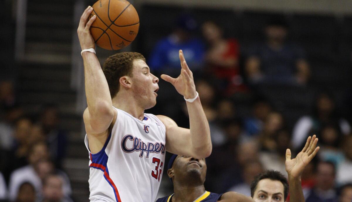 Clippers rookie Blake Griffin elevates for a shot against the Pacers during a 47-point effort on Jan. 17, 2011.
