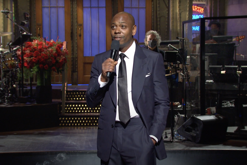 Dave Chappelle hosts "Saturday Night Live" on Nov. 7, 2020 the night President-elect Joe Biden was declared winner of the highly contentious 2020 election.