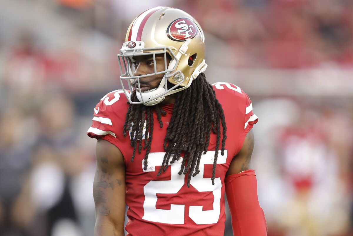 San Francisco 49ers cornerback Richard Sherman said he plans to apologize to Baker Mayfield after suggesting the Cleveland Browns quarterback snubbed him during the pregame coin toss Monday night.