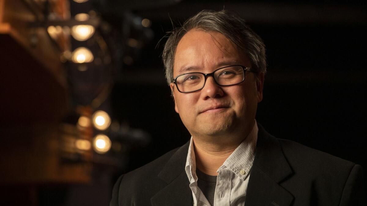 Qui Nguyen, one of the country's hottest young playwrights, photographed at South Coast Repertory. His “Poor Yella Rednecks” picks up where his 2015 play, “Vietgone,” left off — as his Vietnamese parents cope with the challenges of marriage and moving to a new country.