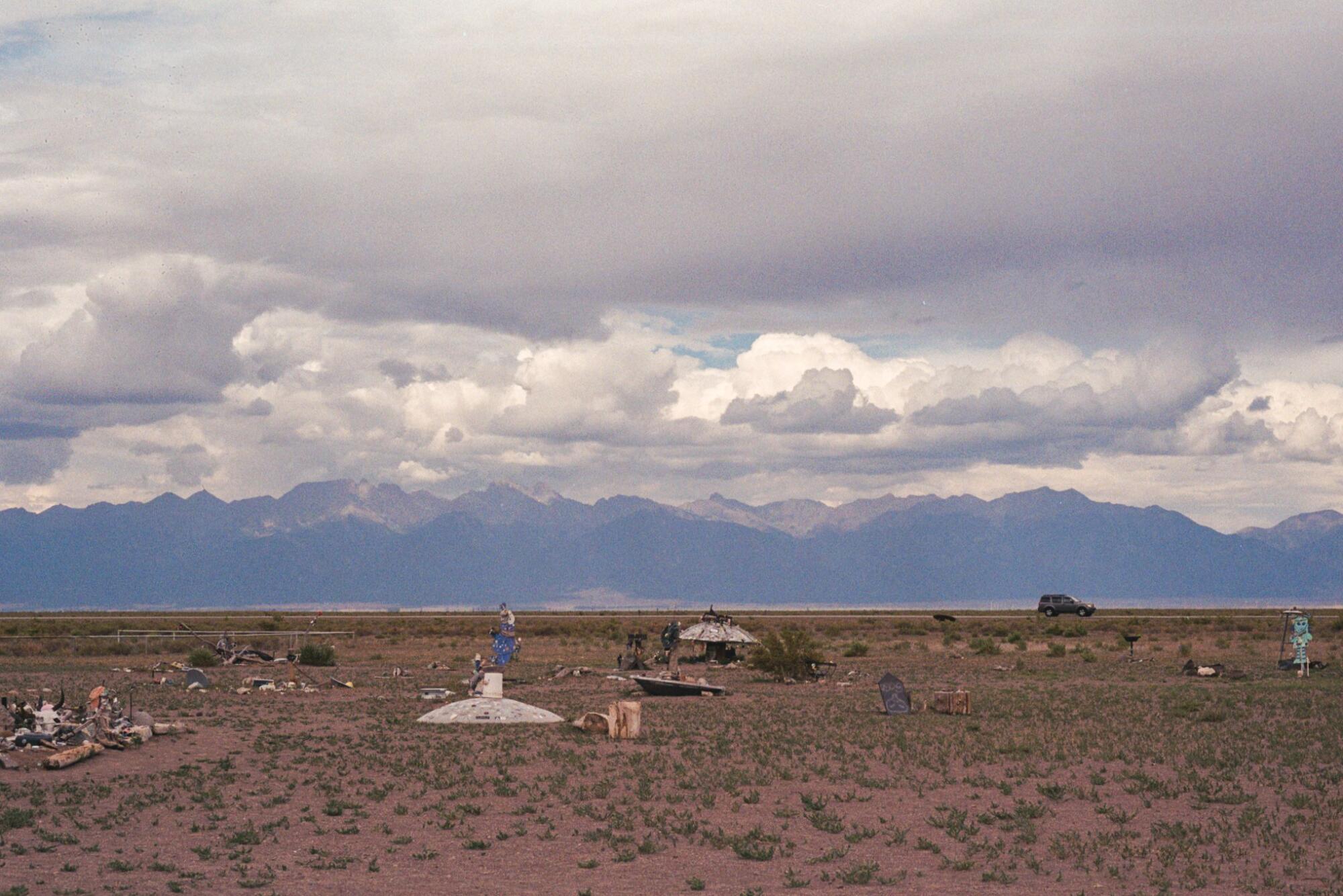 Clouds above the UFO Watchtower in Colorado.