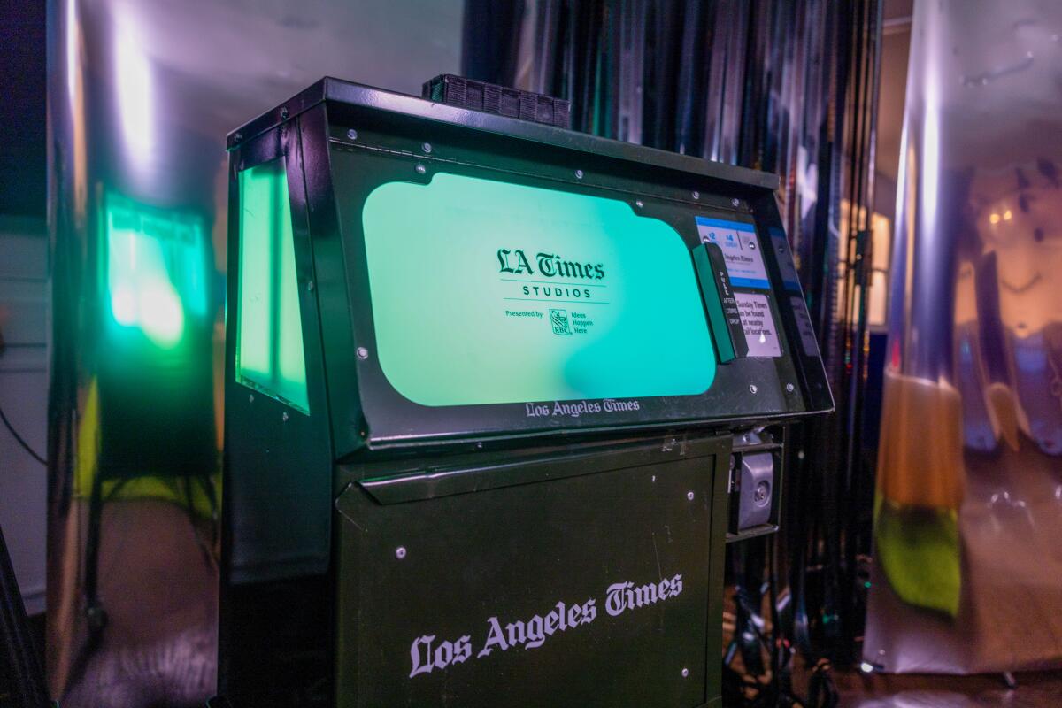 The Los Angeles Times video studio at RBC House during the 2024 Toronto International Film Festival.