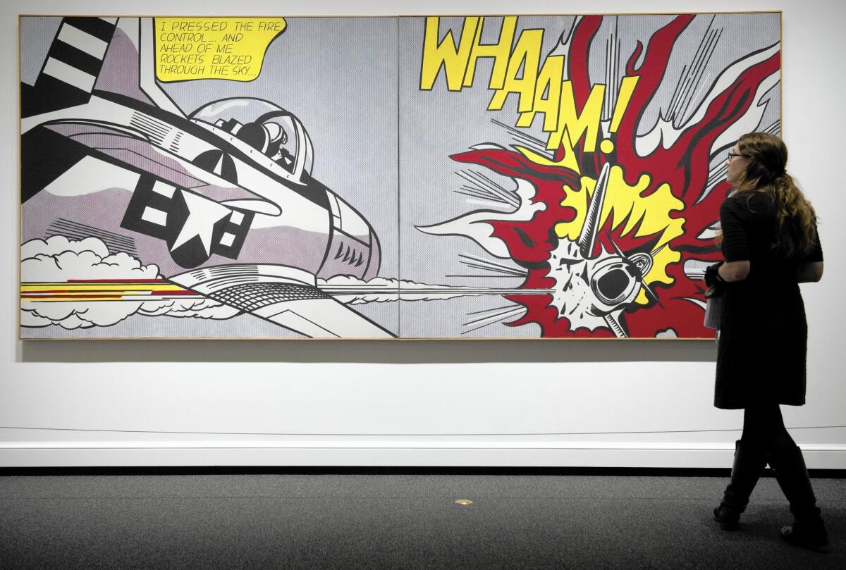 Roy Lichtenstein became one of the most prominent artists embracing the spirit of comics. Among his most recognizable works is "Whaam!" (1963).