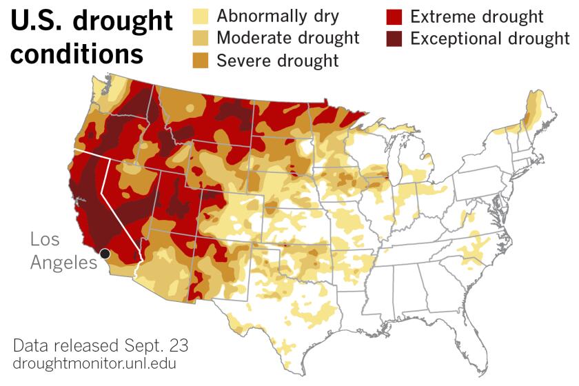 U.S. Drought Monitor issued Sept. 23, 2021