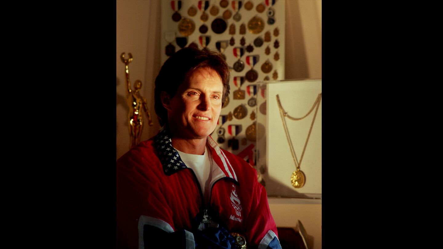 Jenner and medals in 1996.