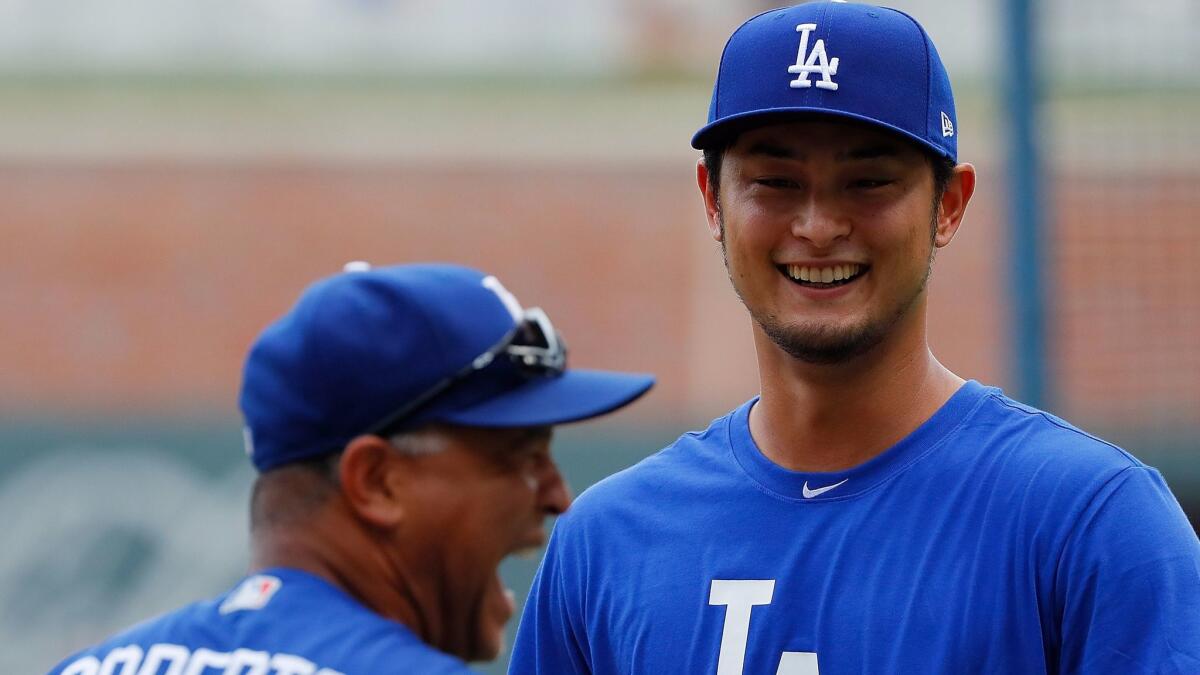 Yu Darvish debuts for the Dodgers tonight.