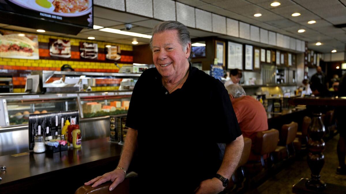Norm Langer, president and chief executive of Langer's Delicatessen-Restaurant, is photographed at the deli near MacArthur Park.