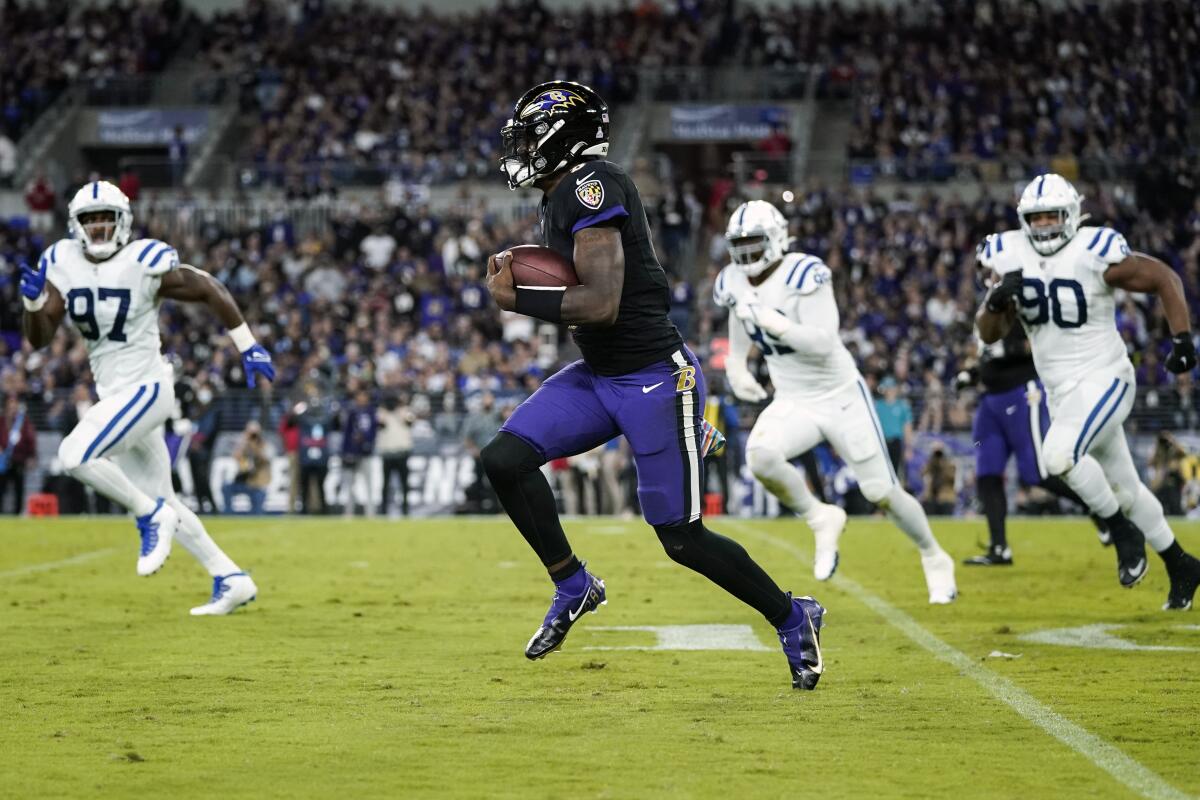 Jackson leads Ravens back to 31-25 OT win over Colts - The San Diego  Union-Tribune