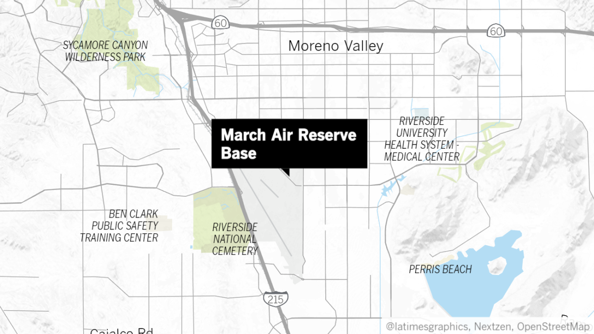 A flight evacuating U.S. nationals from the Chinese city of Wuhan was diverted to March Air Reserve Base in Riverside County on Tuesday night.