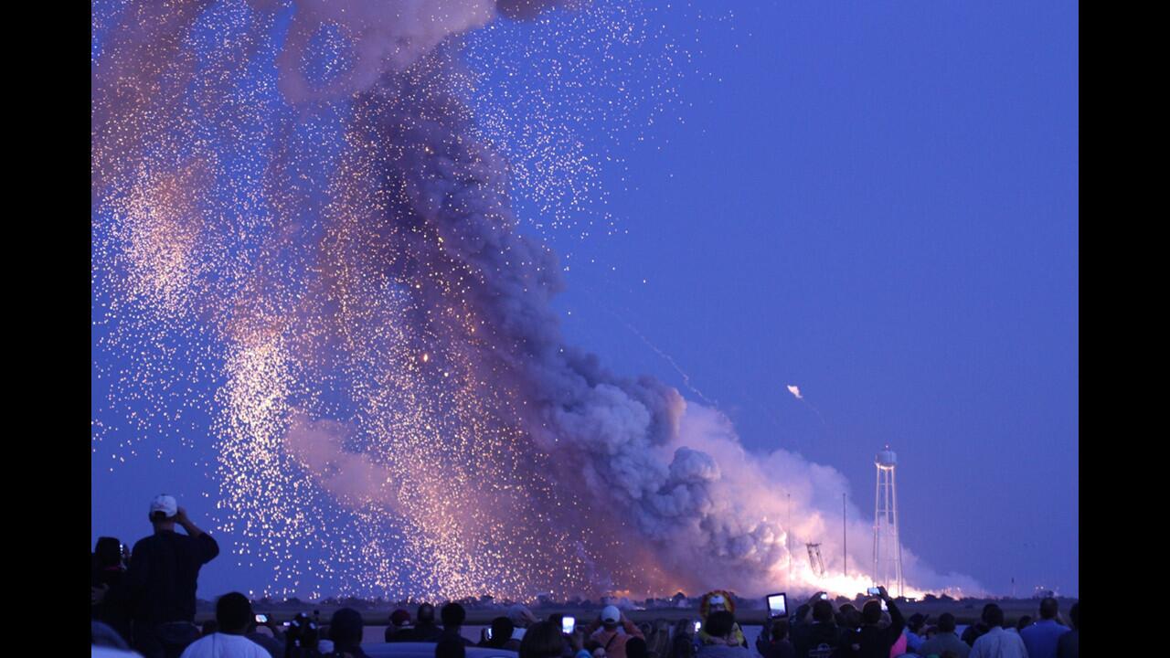 Orbital Sciences' Antares rocket explodes