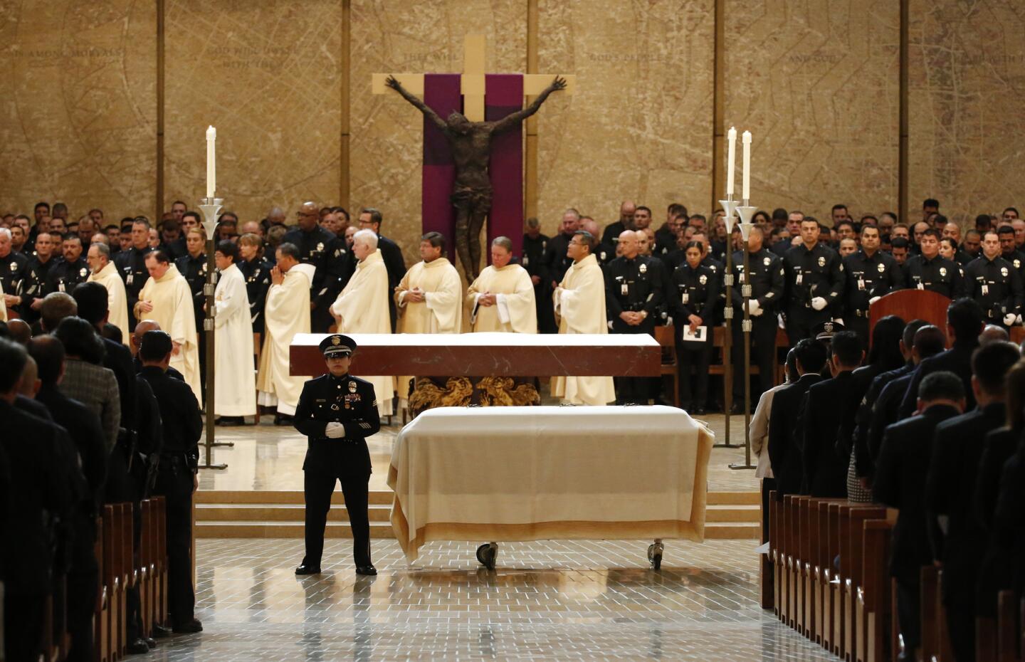 Funeral service for LAPD Officer Nicholas Lee