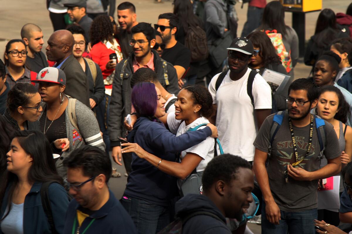 Students at Cal State L.A.