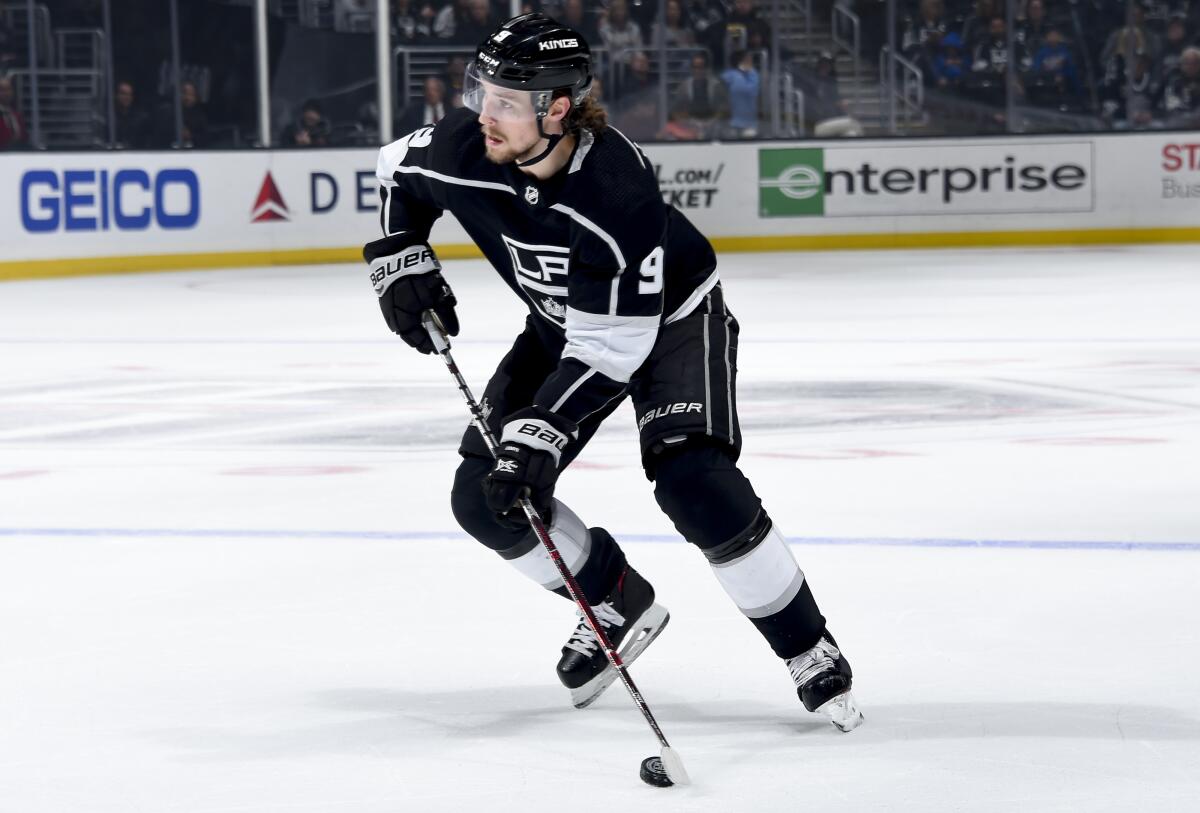 Adrian Kempe and the rest of the Los Angeles Kings will be seen six times on local broadcast TV this season over KCAL.