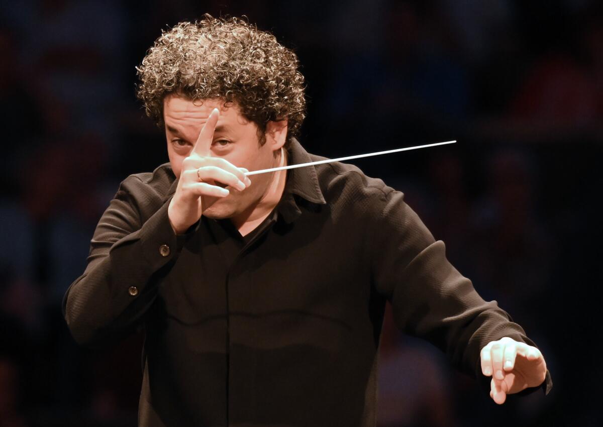 Gustavo Dudamel, conducting.