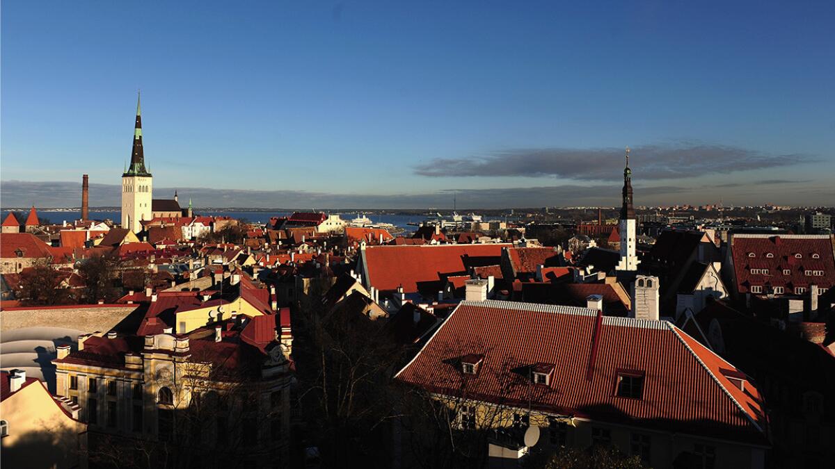 A round-trip fare to the capital of Estonia is offered for $564. Tallinn is across the Gulf of Finland Helsinki.