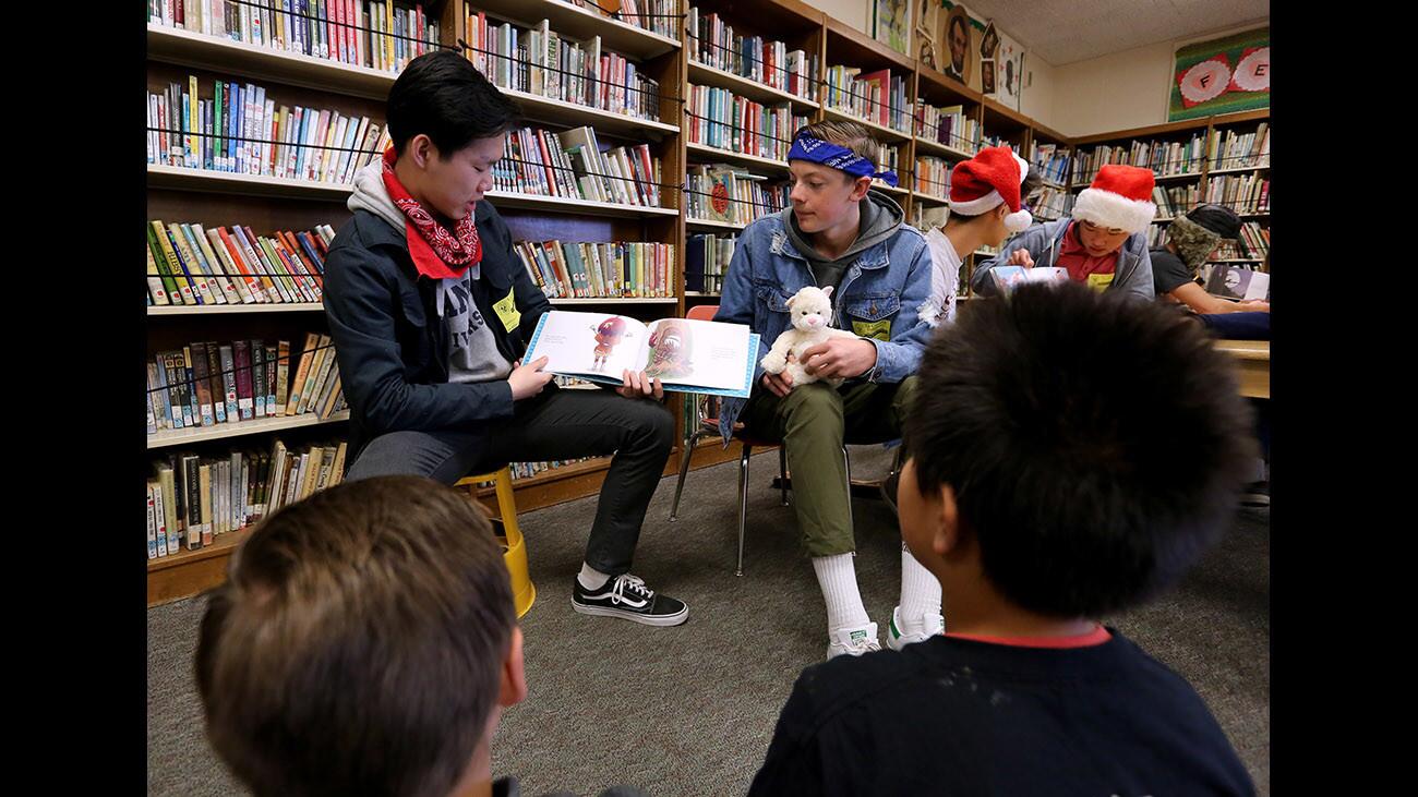 Photo Gallery: La Cañada High students read French books they created in class