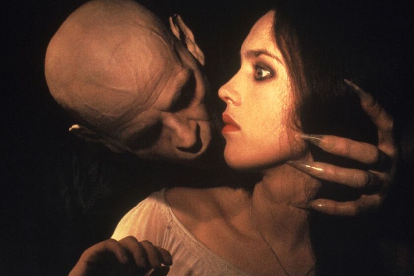 Klaus Kinski and Isabelle Adjani in the 1979 film "Nosferatu the Vampyre."