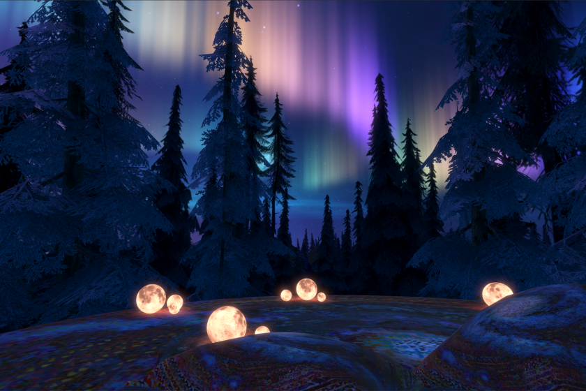 Nature gets a psychedelic makeover in the virtual reality meditation app Tripp.