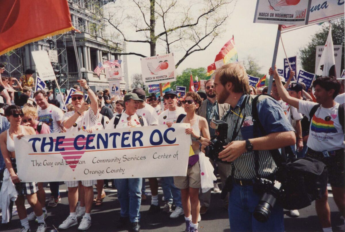A group representing the LGBTQ Center OC traveled to Washington, D.C. on April 25, 1993.