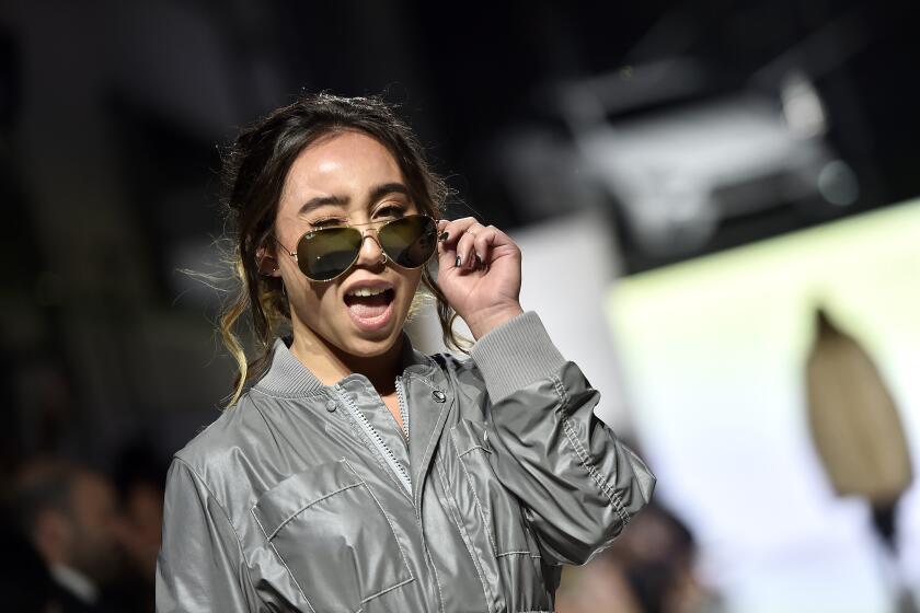 NEW YORK, NEW YORK - SEPTEMBER 10: Katelyn Ohashi walks the runway at the 2019 Laureus Fashion Show Gala during New York Fashion Week, bringing together sport and fashion to shine a light on Sport for Good at Mercedes-Benz Manhattan on September 10, 2019 in New York City. (Photo by Steven Ferdman/Getty Images)