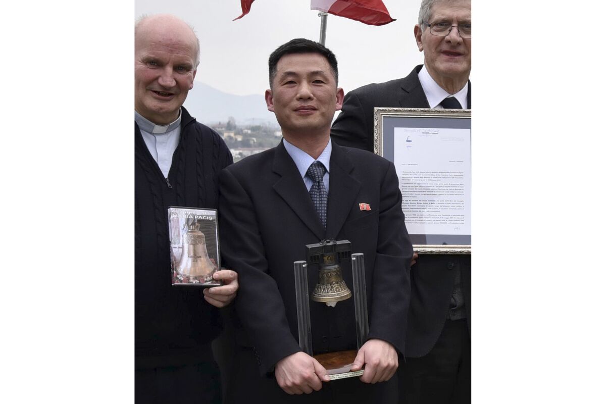  Jo Song Gil, North Korea's acting ambassador to Italy, at a cultural event near Treviso
