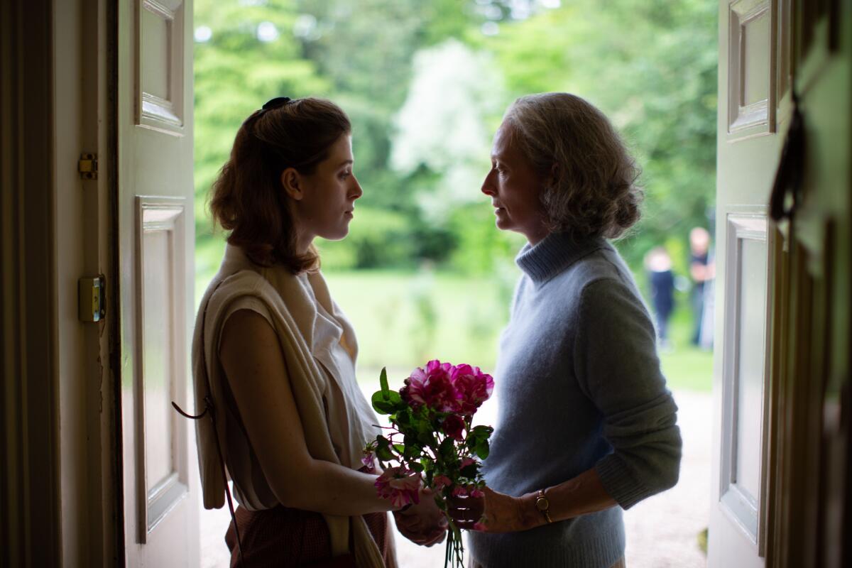 Honor Swinton Byrne, left, and Tilda Swinton in the movie "The Souvenir Part II."