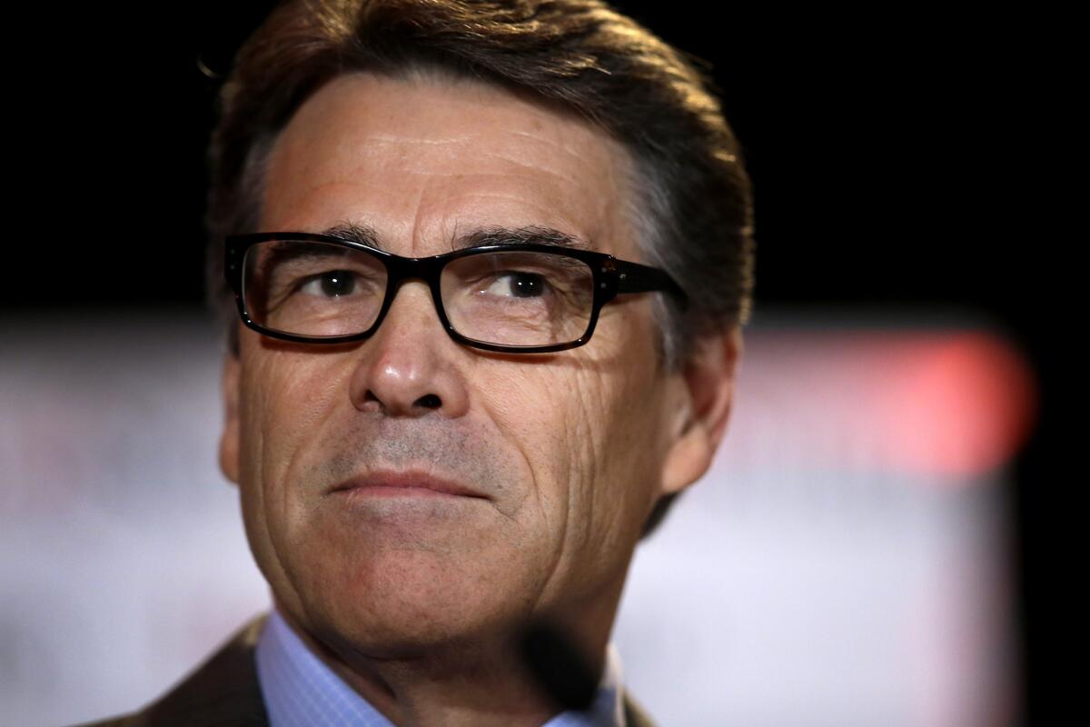 Texas Gov.Rick Perry at a 2014 convention in Fort Worth, Texas.