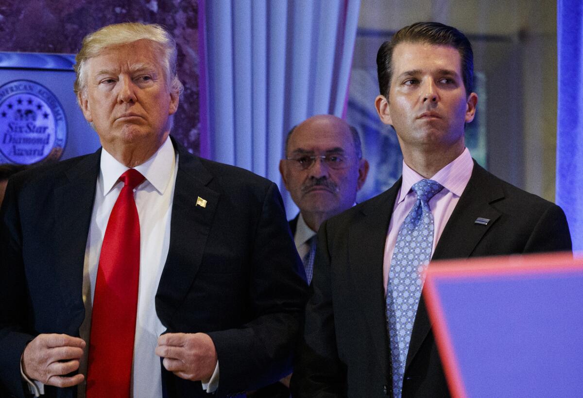 Former President Trump, Trump Organization CFO Allen Weisselberg and Donald Trump Jr.