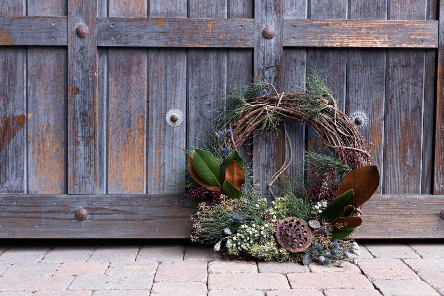 Make a holiday wreath to give -- and one to keep. Here's how: