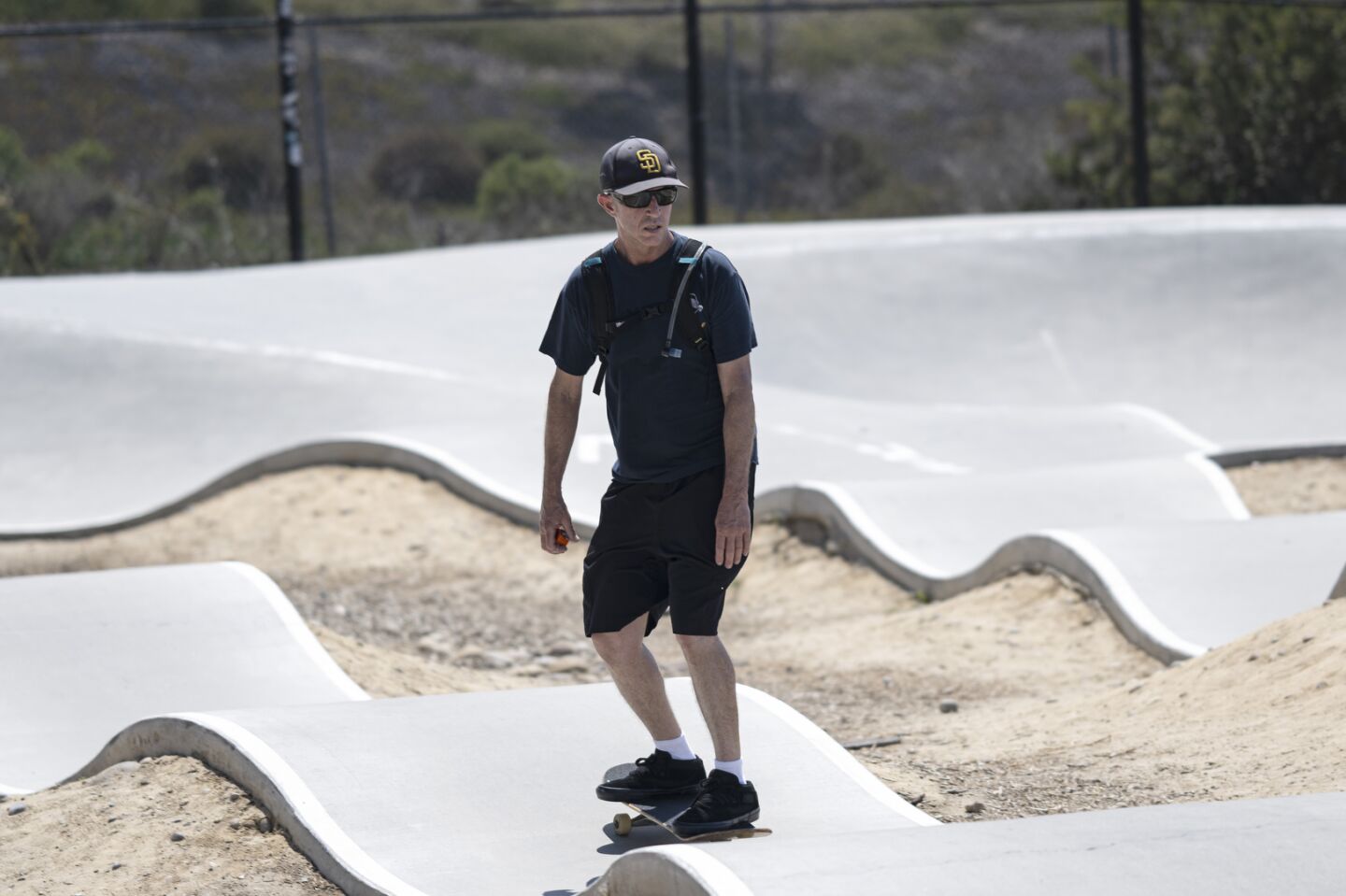 Craig Cliff in the running for the World Record for the Longest Continuous Distance on a Skateboard without a Push or a Stop