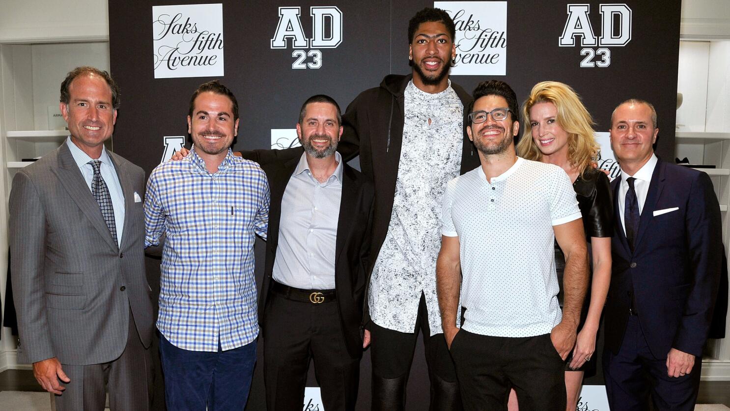 NBA's Anthony Davis goes from hoops to high style with exclusive-to-Saks  collection - Los Angeles Times