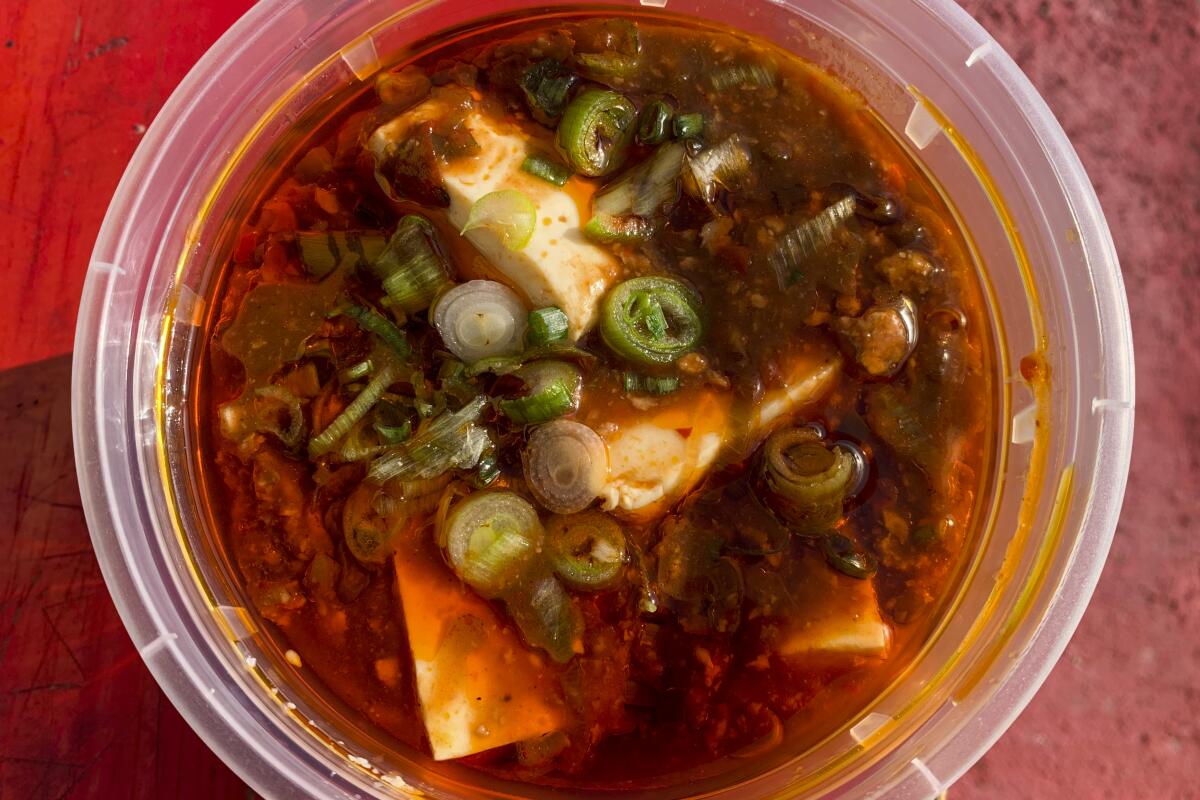 Mapo tofu from Pearl River Deli.